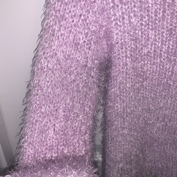 cropped lavender sweater - Picture 2 of 3
